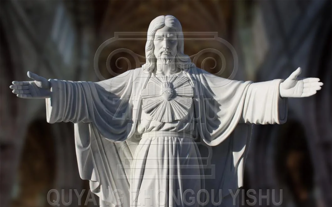 Religious Sculpture Granite Marble Stone Jesus Statue Church Sculpture