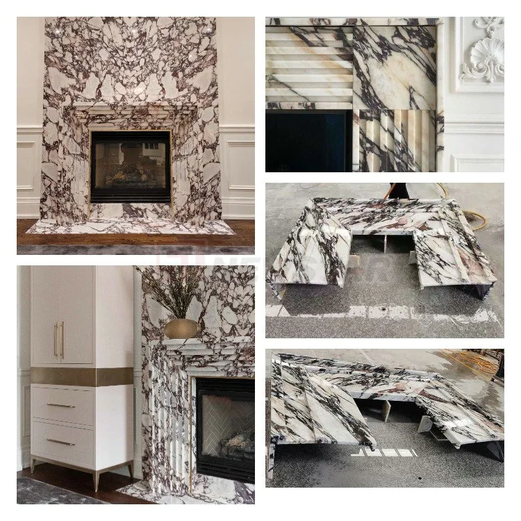 Home Decor Overmantel Granite Stone Limestone European Style Fireplace Mantel Wholesale Marble Fireplaces Price