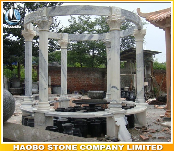 Asian Granite Garden Gazebo